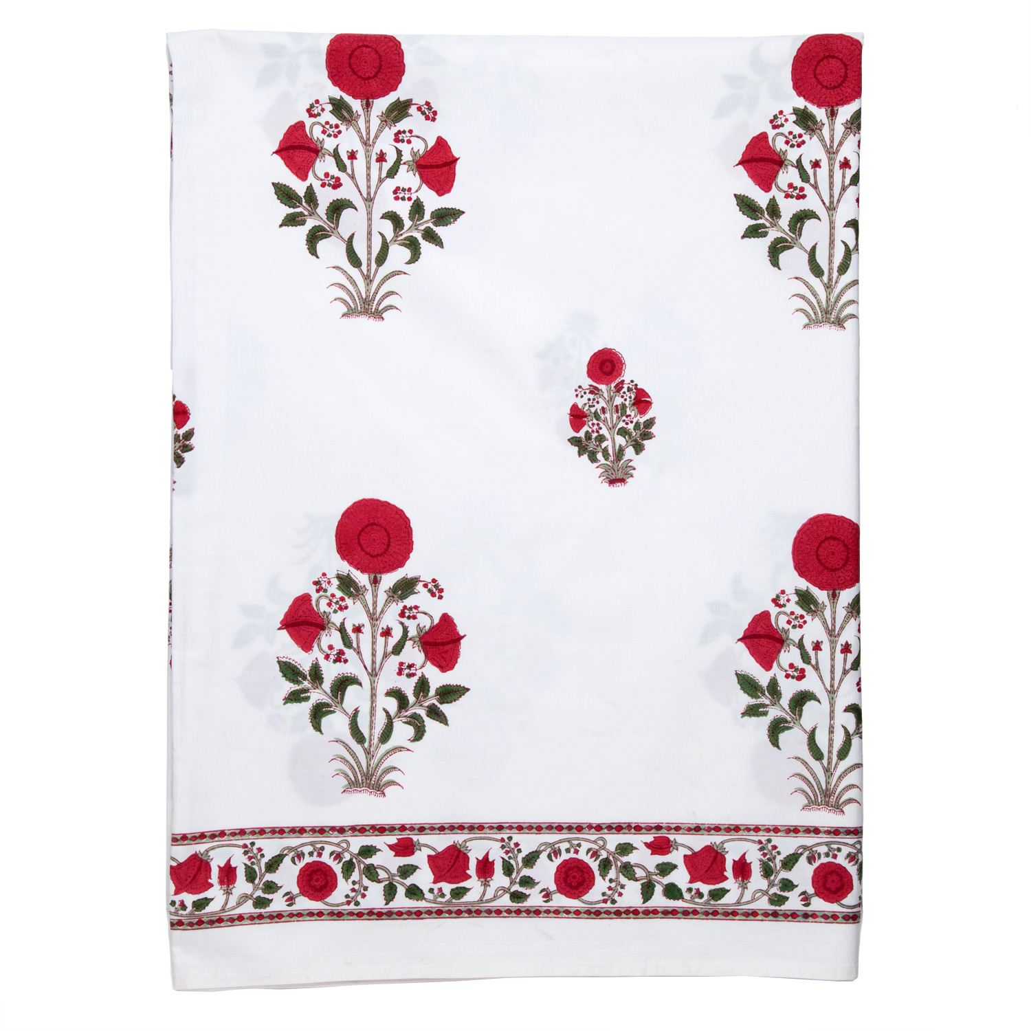 Amaya Flat and Fitted Sheets Red